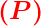 (P)